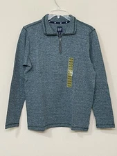 Gap Men’s Green 1/4 Zip Mock Neck Long Sleeve Pullover Sweater s M