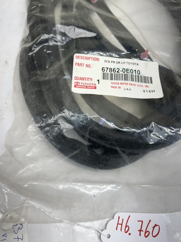 2004 2005 2006 2007 2008 2009 LEXUS RX350 RX330 PORTA DIANTEIRA ESQUERDA FABRICANTE DE EQUIPAMENTO ORIGINAL WEATHERSTRIP - Imagem 4 de 4