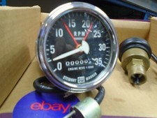 Vintage Stewart Warner 3500 Rpm Tachometer And Sender 760-l Marine Vintage Stewart Warner 3500 Rpm Tachometer And Sender 760-l Marine