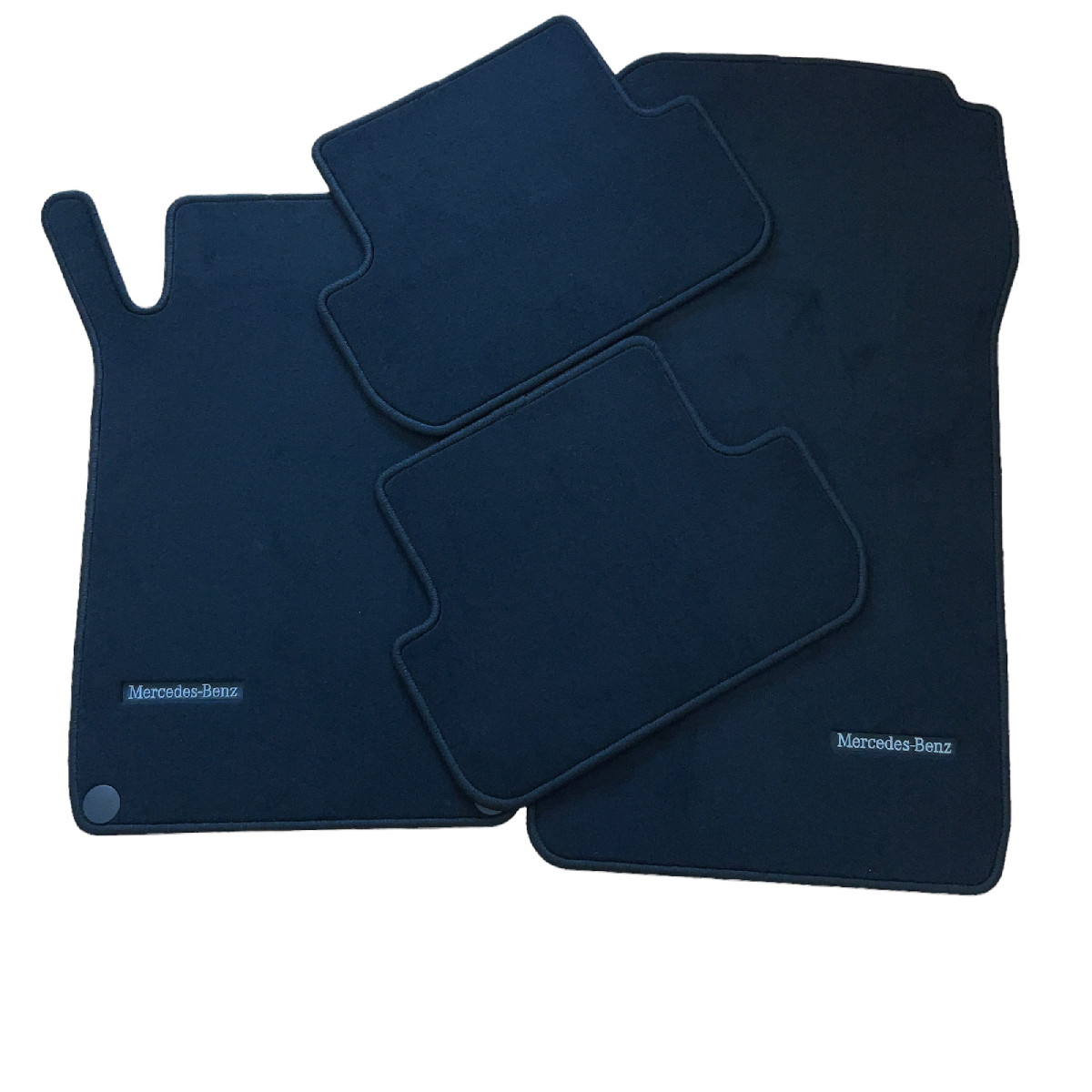 Mercedes-Benz Original A 209 CLK Cabriolet LHD 4 Velour Floor Mats Black New
