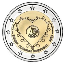 2 Euro PORTOGALLO 2024 SQUADRA OLIMPICA A PARIGI 2024 - 2 € commemorativo