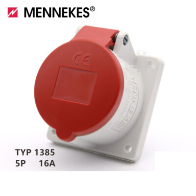 New 1PCS MENNEKES INDUSTRIAL PLUG 5P 16A TYP:1385 IP44 free ship