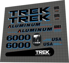 1992 Trek Aluminum Competition 6000 Decals