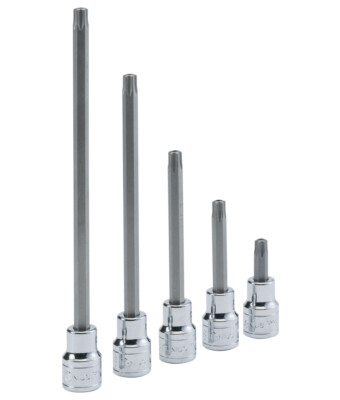 Genius Tools 3/8'' Dr. T-50 Tamperproof Star Bit Socket 220mmL - 310+7850