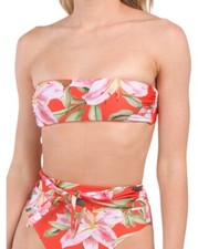 Mara Hoffman Abigail Bikini Top and Goldie High-Waisted Swim Bottoms size L 