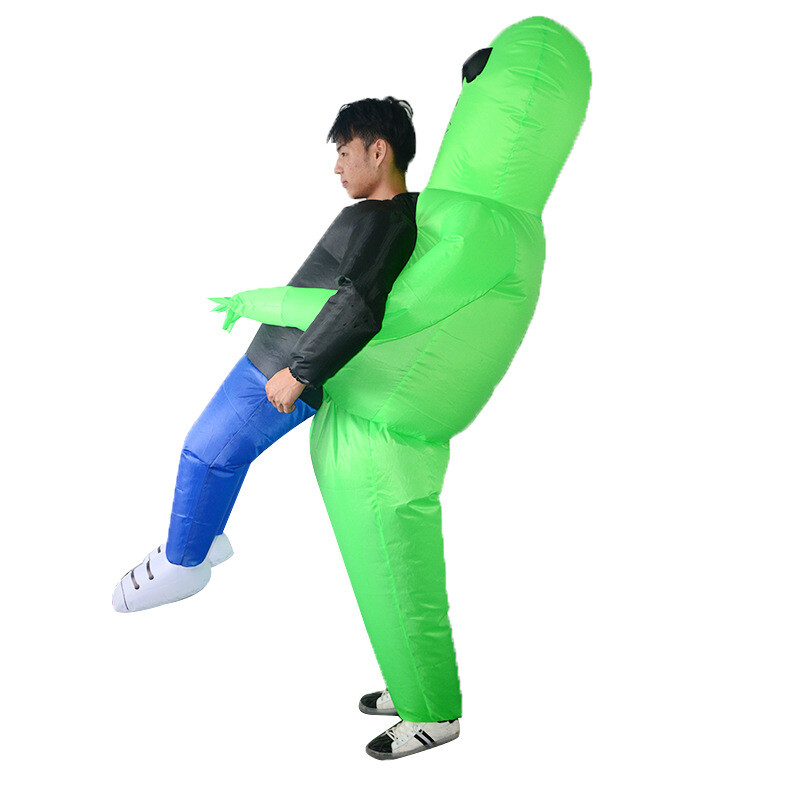 Kids Halloween Alien Inflatable Costume Blow Up Suits Adult Cos Party