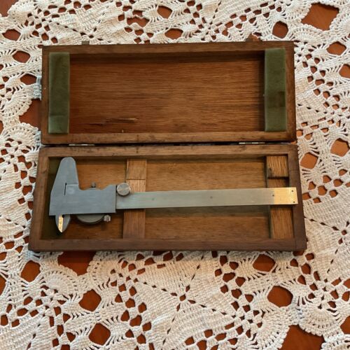 NSK Japan Micrometer Vernier Caliper 780-701, 6” with Original Wood Box - 第 4/12 張圖片
