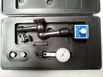 Mini-Magnetic Stand Holder with 0-0.8mm Dial Test Indicator (DTI)