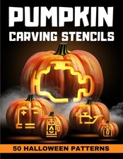 Pumpkin carving stencils: 50 Halloween Patterns Funny Spooky Templates Warni