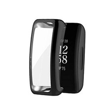 Screen Protector Case Compatible with Fitbit Inspire 3/Inspire 2 Black