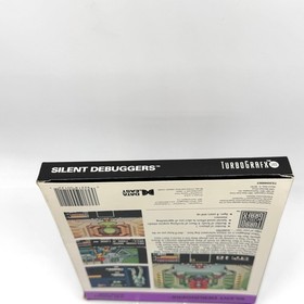 Silent Debuggers TurboGrafx 16 CIB Complete w/ Styrofoam Cartridge 1991 Data Eas