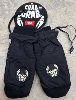 Brand New Mens Crab Grab Slush Mittens Black Medium Gloves