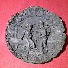 Wand Relief Teller aus Holz Schwarzwald