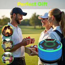 Magnetic Golf Cart Speaker, IPX7 Waterproof Bluetooth Speaker with LED Displa...