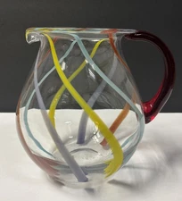 Pfaltzgraff Equator Rainbow Swirl 96 oz  Pitcher