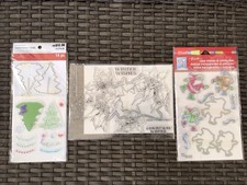 LOT OF 3 STAMP  DIE SETS Recollections  Stampendous Christmas NEW