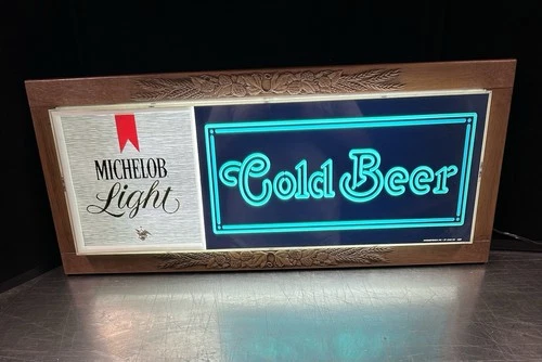 Vintage Michelob Light Beer Sign Neon 1979