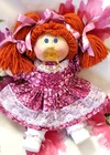 Vintage Cabbage Patch  Doll~ Red Hair~ Blue Eyes ~Pacifier