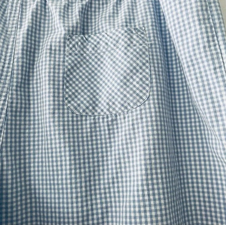 Pantalones de pijama Secret Treasures para mujer talla XL azul guinga a cuadros cintura elástica ¿ Foto 4 de 4