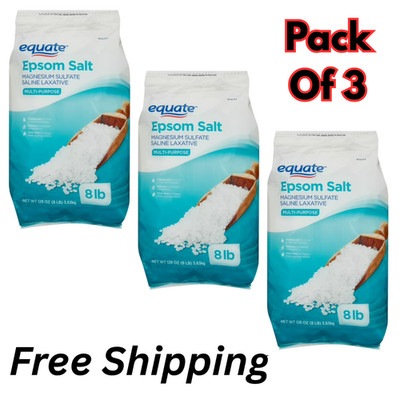 Equate Epsom Salt, Magnesium Sulfate, 128 oz (8lb), Unscented