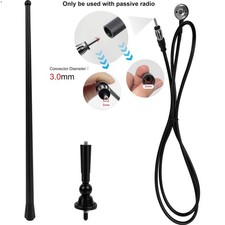 Waterproof Marine Radio Antenna 3.0mm Connector Rubber Duck Dipole Flexible M...