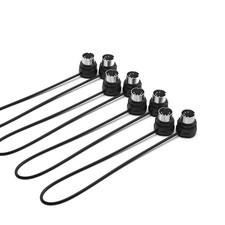 CME MIDI Cable 4-Pack 2FT 5-Pin DIN Low-Profile Angled Plugs for Keyboard