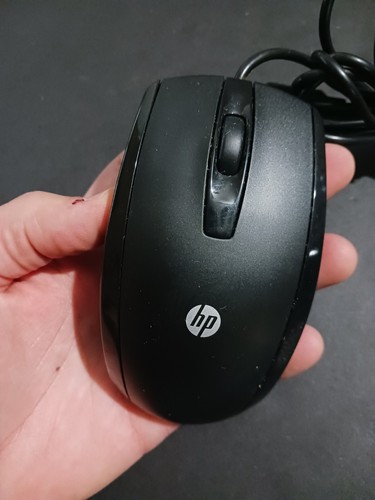 Original HP Wired USB Optical Laser Mouse Black Vintage Tested! - Picture 4 of 7
