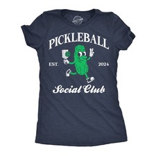 Womens Funny T Shirts Pickleball Social Club Sarcastic Graphic Novelty Tee For