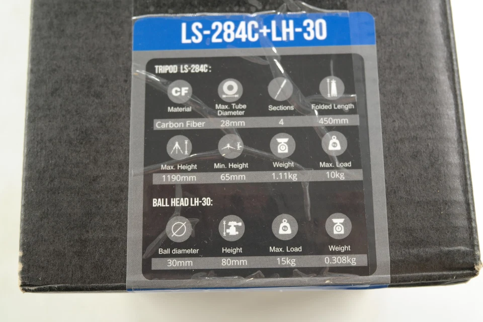 Leofoto LS-284C+LH-30 Carbon Fiber Tripod for Camera With Ballhead e - Image 3 of 4