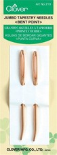 Clover Gold Tapestry Bent Tip Needles-Jumbo 2/Pkg - 5 Pack