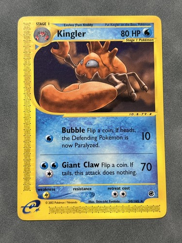 Kingler - 50/165 Expedition Base Set - Pokémon TCG - 2002 LP+