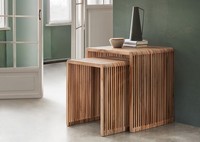 Beistelltisch 2Er-Set Massivholz Recyceltes Teakholz Klein NEU Ovp!!!