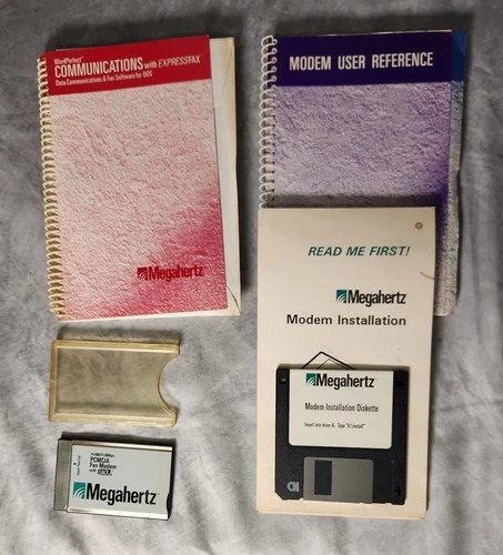 Megahertz 14.4k PCMCIA Fax/Modem with Documentation and Drivers