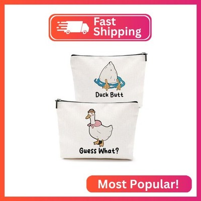 VICBOU Funny Duck Makeup Bag Duck Gifts Duck Supplies Accessories Cute Duck Cosm