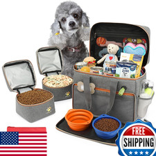 Pmpete Dog Travel Bag for Traveling Week Away Overnight Accessories Airline Comp