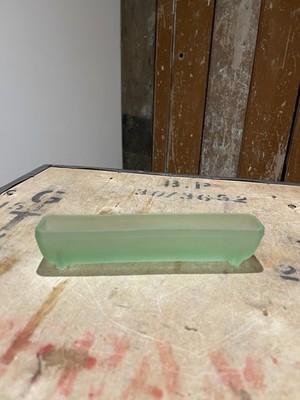Vintage Uranglas Blumentrog Blütentrog Art Deco leuchtet im Dunkeln