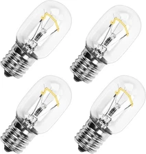 8206232A Microwave Light Bulb 40W E17 125V Replacement Part, Exact 4 Packs 