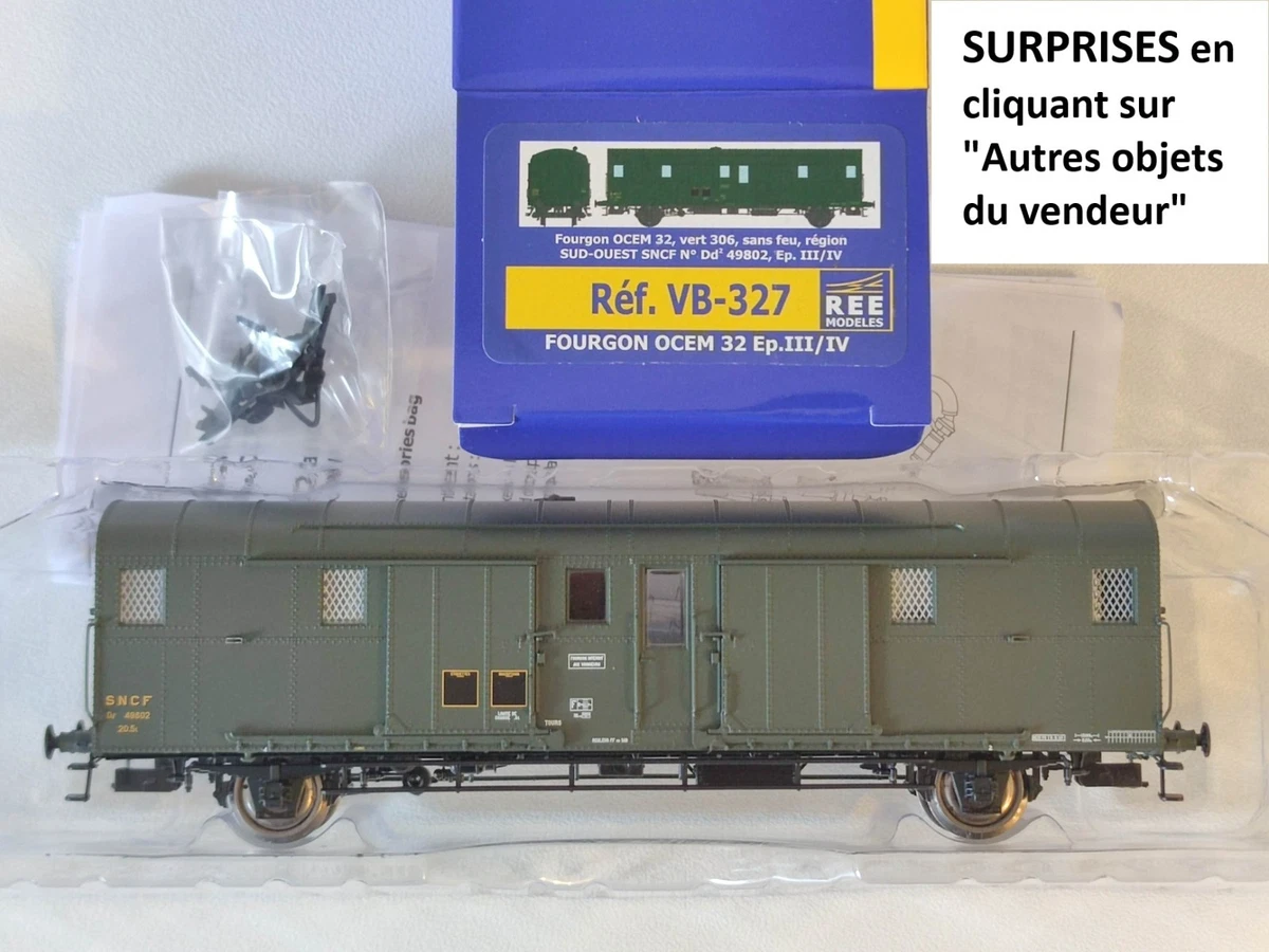 Fourgon à Bagages OCEM 32 Vert - REE Modèles - SUD OUEST VB-318 - Neuf
