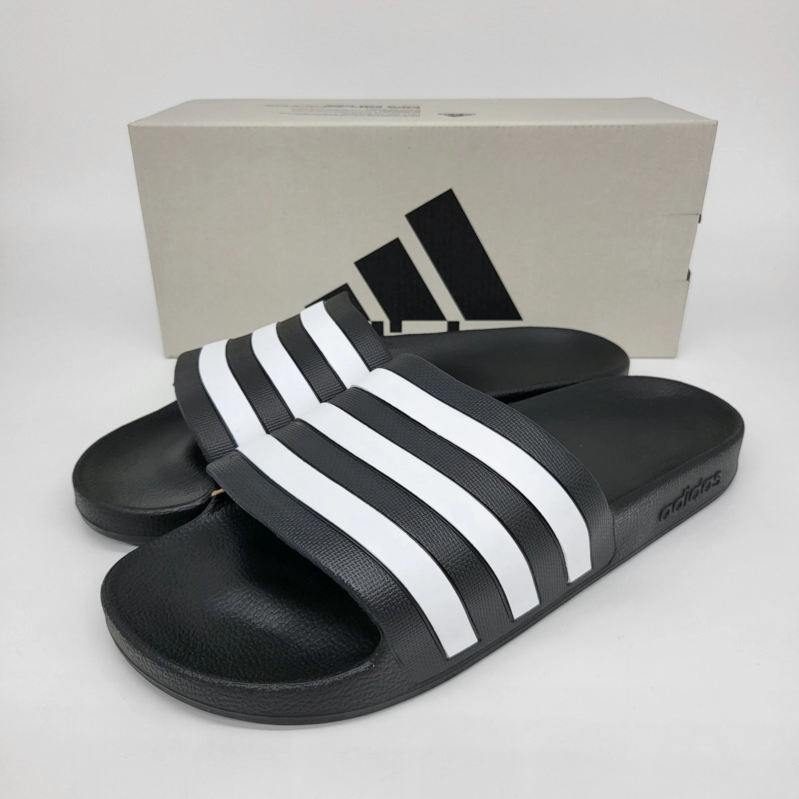 Scarpe Adidas Adilette Aqua Stripe Slides Uomo F35543 Nuove