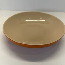 Le Creuset Orange Ombré Flame Stoneware Pasta Bowl Dish 10 1/2” EUC