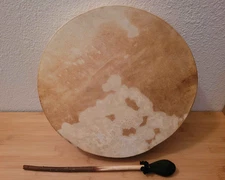 Shamanic Drum Handmade Cowhide 15" with drumstick