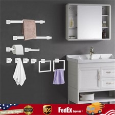 Bathroom Towel Bar Sets Home Wall Mounted Stainless Steel Storage Shelf Kits