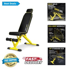 1000 lbs Adjustable Utility Bench Weight Bench Home Gym Fitness Workout Exercise