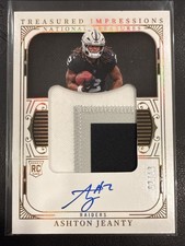 2025 Panini National Treasures Ashton Jeanty RC RPA RTI-AJY 2/10 Jersey Match🔥