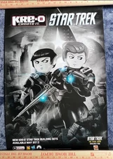 2013 Kre-O Star Trek Building Blocks GameStop Promo Poster PreRelease 18.5x28