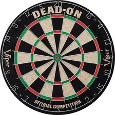 Viper Dead-On Bristle Dartboard w/ Staple-Free Bullseye