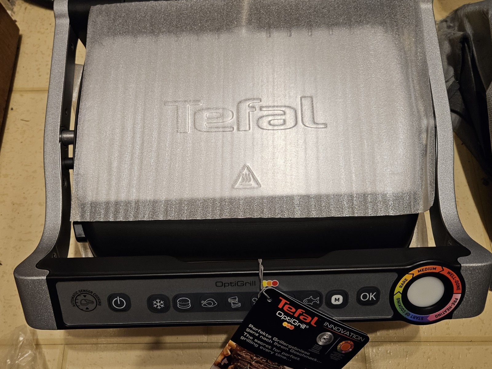 Tefal OptiGrill – 2000 W Kontaktgrill, 6 Programme, abnehmbar