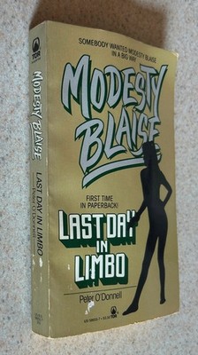Peter O'DONNELL -- Modesty Blaise Last Day In Limbo (Mystery) -- 1988 1st Ed PB