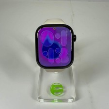 GPS Only Apple Watch Series 11 46MM Black Aluminum Beige Sport Loop MEUX4LW/A