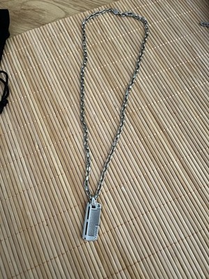 Fossilkette Herrenkette 50cm 3mm Edelstahl